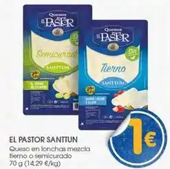 Supermercados Plaza El pastor - queso en lonchas mezcla tierno o semicurado oferta