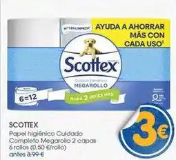 Supermercados Plaza Scottex - papel higiénico cuidado completo megarollo 2 capas oferta