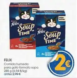 Supermercados Plaza Felix - comida humeda para gato formato sopa oferta
