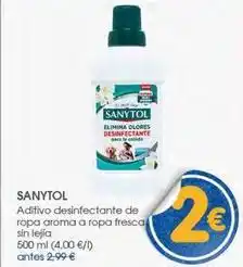 Supermercados Plaza Sanytol - aditivo desinfectante de ropa aroma a ropa fresca sin lejia oferta
