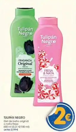 Supermercados Plaza Tulipán negro - gel de baño original o roda oferta
