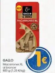 Supermercados Plaza Gallo - macarrones xl bronce oferta