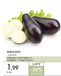 Supermercados Plaza Cristal - berenjena oferta