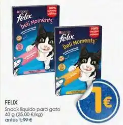 Supermercados Plaza Felix - snack liquido para gato oferta