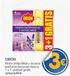 Supermercados Plaza Orion - pinzas antipolillas y açaros perfume lavanda fresca oferta