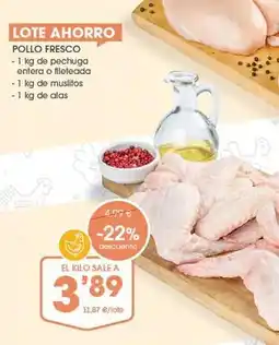 Supermercados Plaza Pollo fresco oferta