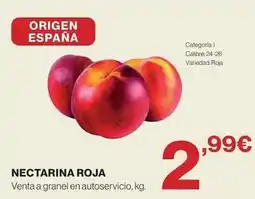 El Corte Inglés Origen - nectarina roja oferta