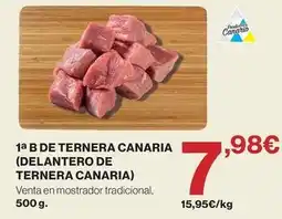 El Corte Inglés 1a b de ternera canaria (delantero de ternera canaria) oferta