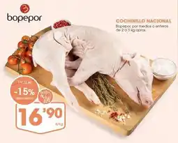 Supermercados Plaza Cochinillo nacional oferta