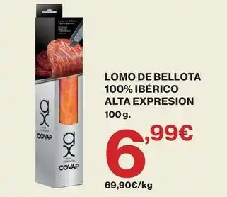 Covap - lomo de bellota 100% iberico alta expresion