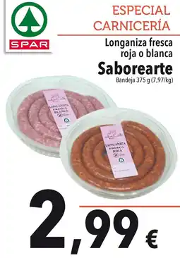 SPAR Spar - longaniza fresca roja o blanca oferta