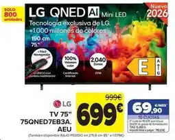 Carrefour Lg - tv 75'' 75qned7ebза. aeu oferta