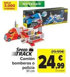 Carrefour Speed track - camión bomberos o policía oferta