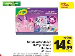 Carrefour Set de actividades k-pop demon hunters oferta