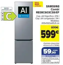 Carrefour Samsung - combi rb38c603cs9/ef oferta