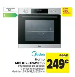 Carrefour Midea - horno mbog2-d2m90ss oferta