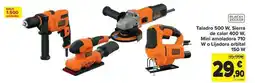 Carrefour Black & decker - taladro 500 w sierra de calar 400 w mini amoladora 710 w o lijadora orbital 150 w oferta
