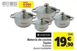 Carrefour Ambition - batería de cocina taylor oferta