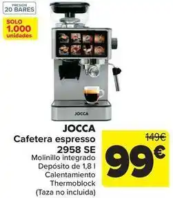 Carrefour Jocca - cafetera espresso 2958 se oferta