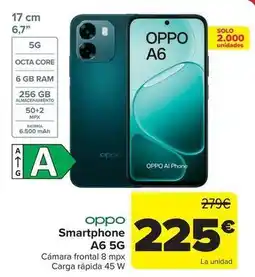 Carrefour Oppo - smartphone a6 5g oferta