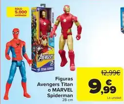 Carrefour Figuras avengers titan o marvel spiderman oferta