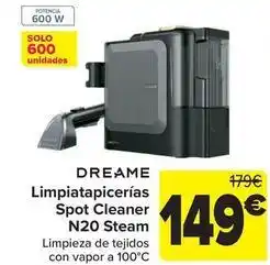 Carrefour Dreame - limpiatapicerías spot cleaner n20 steam oferta