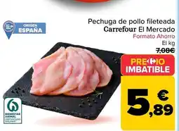 Carrefour Carrefour - pechuga de pollo fileteada el mercado oferta