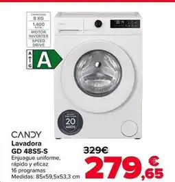Carrefour Candy - lavadora gd 48s5-s oferta