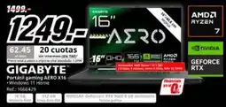 MediaMarkt Gigabyte - portátil gaming x16 oferta
