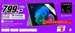 MediaMarkt Microsoft - convertible 4 in surface pro oferta