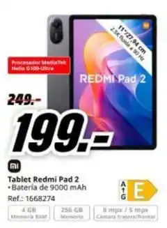 MediaMarkt Xiaomi - tablet redmi pad 2 oferta