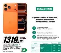 MediaMarkt Mas - iphone 17 pro max oferta