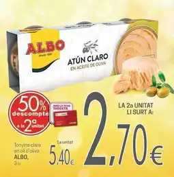 Valvi Supermercats Albo - tonyina clara en oli d'oliva oferta