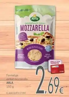 Valvi Supermercats Arla - formatge ratllat mozarella oferta