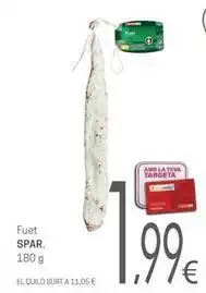 Valvi Supermercats Spar - fuet oferta