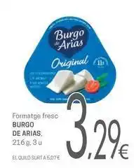 Valvi Supermercats Burgo de arias - formatge fresc oferta
