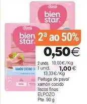 Supermercados Aquí Elpozo - peituga de pavo/xamon cocido liscos finos oferta