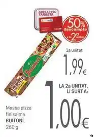 Valvi Supermercats Buitoni - massa pizza finissima oferta
