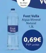 Valvi Supermercats Font vella - aigua mineral natural oferta