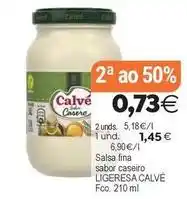 Supermercados Aquí Calvé - salsa fina sabor caseiro oferta
