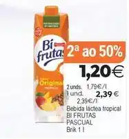 Supermercados Aquí Pascual - bebida láctea tropical bi frutas oferta
