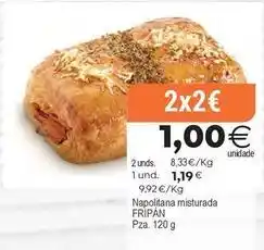 Supermercados Aquí Napolitana misturada oferta