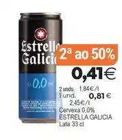 Supermercados Aquí Estrella galicia - cervexa 0,0% oferta