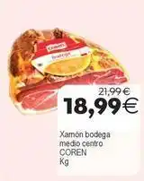 Supermercados Aquí Coren - xamón bodega medio centro oferta