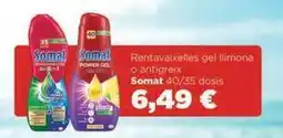 Valvi Supermercats Somat - rentavaixelles gel llimona o antigreix oferta