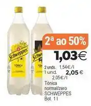 Supermercados Aquí Schweppes - tónica normal oferta