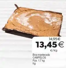 Supermercados Aquí Bica mantecada oferta