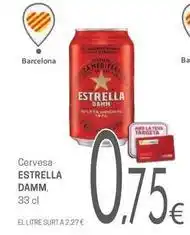 Valvi Supermercats Estrella damm - cervesa oferta