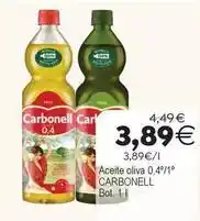 Supermercados Aquí Carbonell - aceite oliva 0,4 oferta