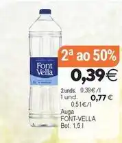 Supermercados Aquí Font vella - auga oferta